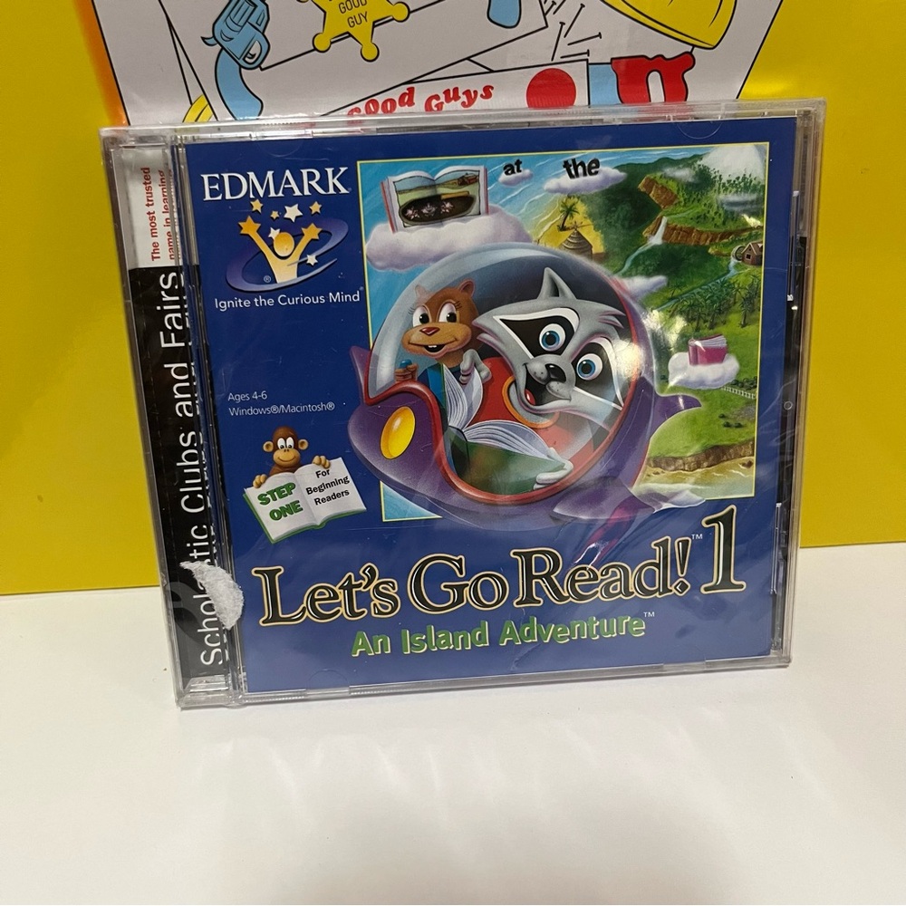 PC Game CD - Edmark Let's Go Read! 1 An Island Adventure Ages 4-6